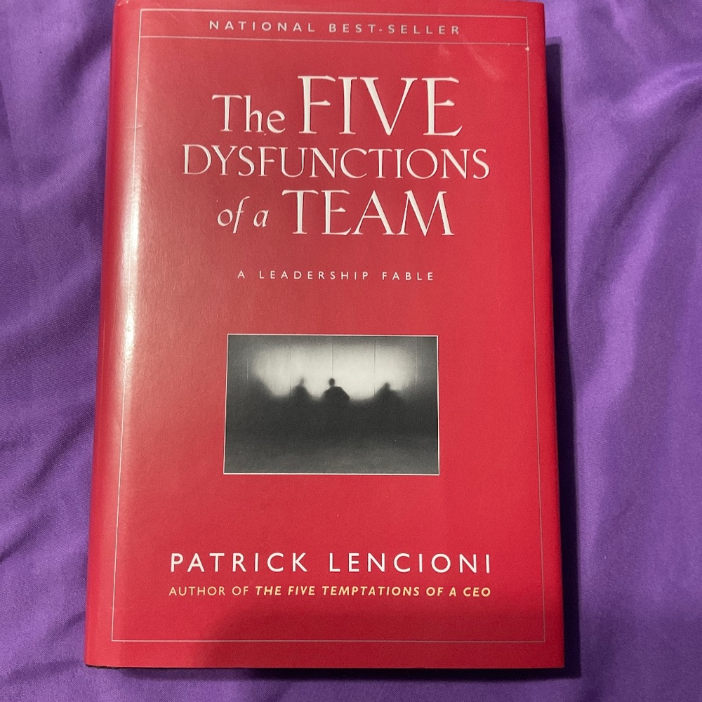 Book - The Five Dysfunctions of a Team by Patrick Kencioni. B107
